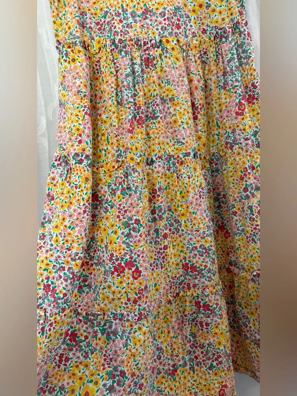 J.Crew Re-Imagined Multicolor Floral Sleeveless Midi Dress Size 2
